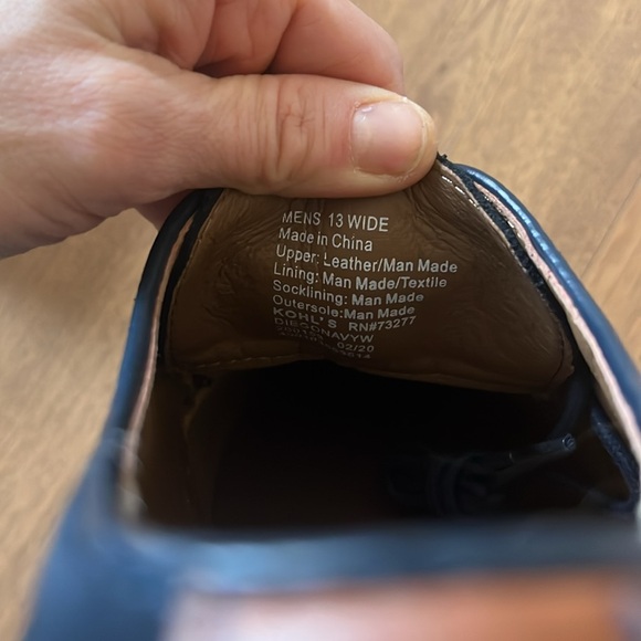 NWT!✨Sonoma men’s dress shoes. Navy brown suede. Size 13 wide. - Picture 11 of 11